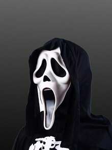 1 件万圣节角色扮演恐怖尖叫鬼脸面具，乳胶搞笑恐怖头饰，适合派对、化妆舞会、角色扮演 - 彩色 - 查看 6