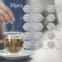 1/3/5/10/30 piezas Infusor de té de malla de acero inoxidable, colador de té, filtro de té de alta calidad, infusor de té con forma esférica, separador de té, filtro de especias, accesorios de té, amantes del té, bola de té para cocina en el hogar, filtro para olla a presión y marinado