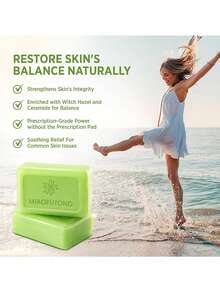 1Pc 115g Tea Tree Essential Oil Soap Handmade Soap, Bath Cleanser, Tea Tree Soap Facial Soap Herbal Essential Oil Soap, Deep Cleansing Skin, Moisturizing Skin Suitable For All Skin Types Refreshing Face & Body Wash For Skin Clarity & Daily Freshness - Nhiều mùi hương - Xem 7