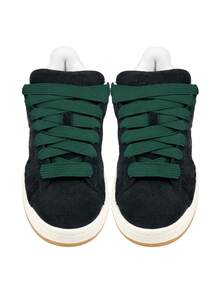 1 Pair 16MM Chunky Thick Flat Wide Jumbo Shoe Laces Replacement Laces For Sneaker Shoes - Green - View 2