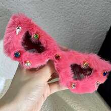 1 Peça Óculos de Plush Olho de Gato, Fofo e Engraçado, Retrô e Fashion, Óculos de Desejo Puro da Garota Quente em Formato de Coração