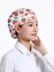 1 pièce Casquette respirante anti-poussière, style polyvalent, durable, en polyester, confortable à porter, bonne couverture, convient pour la cuisine, le chef de restaurant, le nettoyage, les soins infirmiers, l'atelier sans poussière - Multicolore - Voir 11