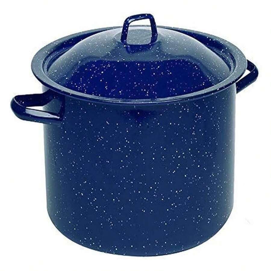 XINDCH  USA Speckled Enamel Stock Pot 7.75-Quart, Blue - 多色57 - 查看 1