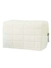 1 szt. Aksamitna kosmetyczka z zamkiem błyskawicznym, damska prosta torba podróżna z zamkiem błyskawicznym, torba plażowa, organizer, uchwyt na szminkę, przenośna kosmetyczka podróżna, duża kosmetyczka podróżna z zamkiem błyskawicznym, wielofunkcyjna torba do przechowywania, niezbędne rzeczy w podróży, niezbędne na rejs, niezbędne rzeczy w akademiku, akcesoria podróżne, akcesoria do domu, odpowiednia do organizacji domu i podróży na świeżym powietrzu, podróże służbowe, wakacje na plaży