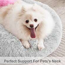 MIXJOY Orthopedic Dog Bed Comfortable Donut Cuddler Round Pet Beds Ultra Soft Washable Dog And Cat Cushion (20''/23''/30'') (23'', )(S(23''x 23'') Grey) - Type7 - 查看 2