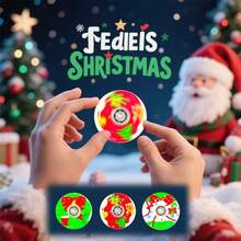 1 件圣诞卡通手指陀螺、老人树、驯鹿、雪人圣诞派对礼物、减压玩具、缝纫玩具、旅行玩具、课堂减压玩具、迷你玩具、沐浴玩具、圣诞文具、减压球、生日礼物、圣诞礼物、平安夜礼物、完美礼物、玩具、游戏 - 彩色 - 查看 6
