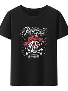 Clic Rock Style Parkway Drive Modal T Shirts Men Women Metalcore Punk Hipster Tees Summer Short Sleeve Hip-Hop Streetwear - Đen 2 - Xem 1