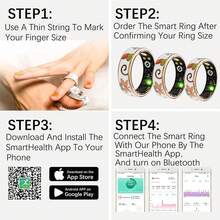 Smart Ring For Women,Fitness Tracker With Heart Rate,Blood Oxygen,Blood Pressure,Sleep Monitoring,Step Counting,IP68 Waterproof For And Android,No Subscription Fee (Enamel Rose Gold, 8 # ) - Enamel Rose Gold - View 12
