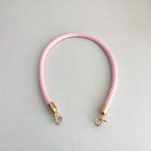 مقبض حقيبة منسوج مع مشبك ربيعي ذهبي، سلسلة حقيبة اليد DIY قابلة للاستبدال كاكسسوار لصنع المحفظة