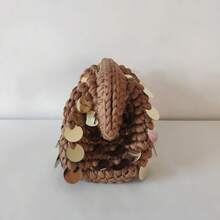 Nuova piccola borsa clutch con paillettes e uncinetto, con brillantini, borsa da sera fatta a mano, borsa per il trucco da viaggio