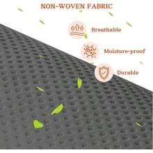 Organizador sobre la puerta, 6 niveles, extragrande detrs de la puerta, almacenamiento de 12 compartimentos, capacidad de peso de 80 libras, organizador de almacenamiento para colgar con ventana - 6 niveles - Gris - Ver 8