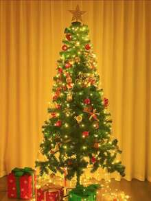 1 Stück 320 LED warmweiß/bunt/weiß wasserdichte Kupferdraht Rundvorhang Lichterkette, USB betrieben, 8 Beleuchtungsmodi, geeignet für Hof, Terrasse, Garten, Hochzeit, Weihnachtsbaum, Wand, Party, Thanksgiving Dekoration