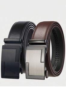 1 szt. 2024 Nowy klasyczny męski pasek biznesowy, pasek ze stopu z automatyczną klamrą i prawdziwej skóry, wysokiej jakości markowy pasek do garnituru dla mężczyzn, prezent dla chłopaka, formalny strój na jesień, akcesoria na Halloween, jesienno-zimowe, odpowiedni dla nastolatków, młodzieży, mężczyzn, na co dzień, na zewnątrz, do uprawiania sportu, na wakacje, na ukończenie szkoły, na urodziny, na co dzień - Wielokolorowe - Zobacz 10