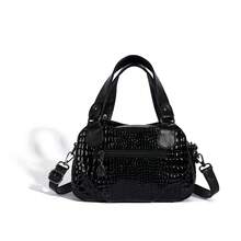 Bolso de mano de mujer con estampado de cocodrilo de lujo, bolso de hombro de gran capacidad y versátil de moda, bolso minimalista para ir al trabajo