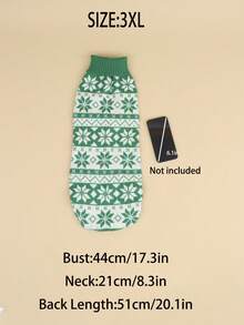 Un pulover tricotat din poliester cu model de Crăciun, călduros, confortabil, respirabil și cu o atmosferă de Crăciun. Este potrivit pentru pisici și câini de companie, pentru a fi purtat toamna și iarna (Produsul este de dimensiuni mici, se recomandă achiziționarea a 1-2 mărimi mai mari).