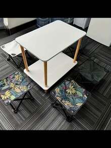 超轻便携式折叠露营凳，带储物袋和侧袋 - 不锈钢框架，快速安装，非常适合露营、钓鱼、户外活动和背包旅行，蓝色网状座椅，黑色织物罩，紧凑设计，易于运输，旅行凳 | 紧凑型凳子 | 坚固的结构，露营小工具