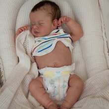 Lifelike Reborn Baby Dolls Silicone Full Body 20Inch Realistic Newborn Baby Dolls That Look Real Life Like Baby Doll Alive Anatomically Correct Baby Doll Girl All Vinyl - 彩色 - 查看 7