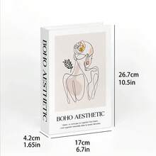 3pcs Modern Decorative Faux Books, Minimalist Folding Decorative Book Models, Suitable For Cafe, Hotel, Study Decor, Nordic Style (Non-Functional)