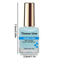 Tinovo Uno Keratin Nail Strengthener, Nail Strengthener For Damaged Nails, Protein Nail Art Care Tool, Nail Care Product For Women & Girls