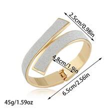 1pc Fashionable Criss-Cross Open Cuff Bracelet For Women, Versatile Delicate Luxury Design, Gift Jewelry