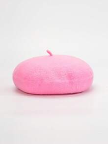 1pc Solid Color Beret Hat, Unisex Autumn/Winter Outdoor Cold-Proof Cap, Personalized Stylish Beanie For Men, Y2K Style