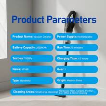 Bezprzewodowy odkurzacz, ręczny odkurzacz 2 w 1, przenośny i lekki odkurzacz, odpowiedni do czyszczenia podłóg/dywanów/sierści zwierząt/samochodów, narzędzie do czyszczenia sof
