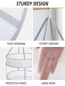 The Clothes Drying Rack Is Foldable. It Is A Mesh Clothes Drying Rack That Saves Space For Drying Sweaters. It Is A Laundry Rack With Internal Fixation, Suitable For Clothes, Towels, Underwear, Indoors And Outdoors. - Multicolor - View 5