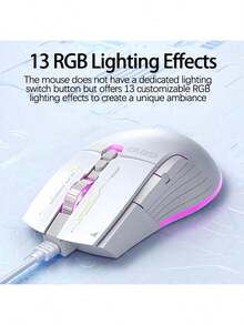 HP G210 Wired Gaming Mouse With Programmable Side Button Macros, Customizable Control Options, Professional-Grade Optical Engine, Ergonomic Right-Hand Design, Non-Slip Textured Grip, Suitable For Competitive Gaming. Black And Silent. - Black Mute - View 4