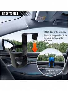 1 Stück Getränkehalter für Auto, Kunststoff Behälter Becher/Flasche Aufbewahrungstasche, Auto Zubehör Organizer für Reisen, passend für die meisten Fahrzeuge, Auto Aufhängehaken, multifunktionaler Getränkehalter & Handyhalterung für Auto Innenraum