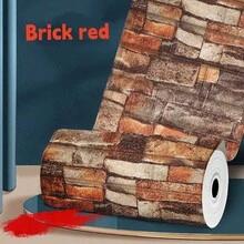 1 Gói/5M Miếng Dán Gạch Men - (Đóng Gói Dạng Tờ) Dễ Dán Và Bóc, Có Thể Cắt Tự Do - Thích Hợp Để Trang Trí Nhà Bếp, Phòng Khách, Phòng Tắm, Hành Lang, Trang Trí Nhà Hiện Đại Rama Decor Rama, Tấm Dán Tường Có Thể Tháo Rời, Giấy Dán Tường, Giấy Dán Tường, Trang Trí Mùa Xuân Làm Mới Ngôi Nhà Của Bạn, Miếng Dán Trang Trí Rama Decor Trang Trí Phòng Trang Trí Tường Trang Trí Phòng Tắm Trang Trí Phòng Ngủ Trang Trí Phòng Khách Trang Trí Nhà Cửa Trang Trí Phòng Khách - Đỏ gạch - Xem 7