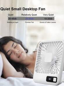 New Desktop/Wall-Mounted USB Fan, Portable Desk Fan For Home, Dorm, Bedroom - 粉色 - 查看 6