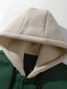 Herbst/Winter Neue Herren Streetwear Basketball Outdoor Sport Kapuzenjacke mit Langen Ärmeln - Grün - Übersicht 3