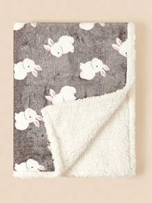 1 Stück weiches & kuscheliges Baby Fleece Decke, geeignet für Mädchen & Jungen, Plüsch Kinderwagen/Kinderbett Decke, Geschenk zur Babyparty/Geburtstagsfeier für Neugeborene