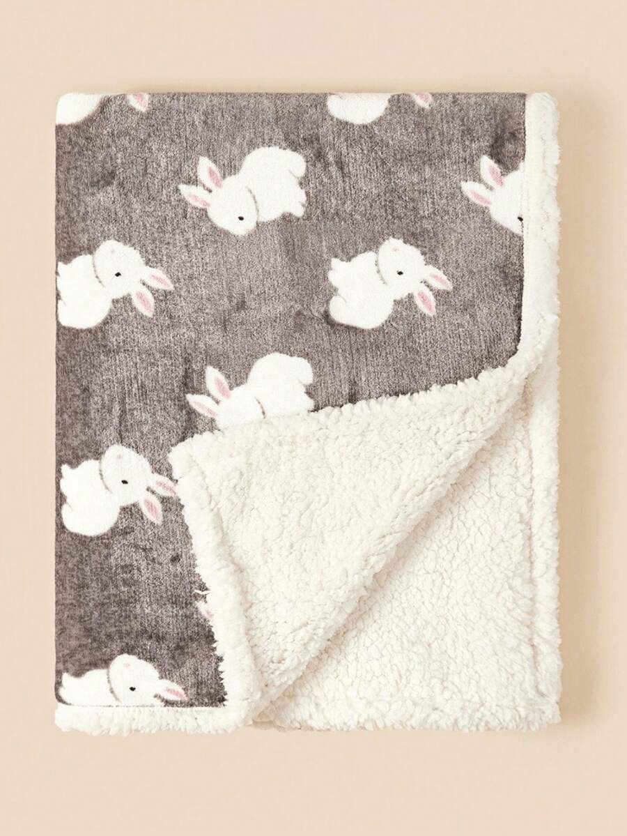 1 Stück weiches & kuscheliges Baby Fleece Decke, geeignet für Mädchen & Jungen, Plüsch Kinderwagen/Kinderbett Decke, Geschenk zur Babyparty/Geburtstagsfeier für Neugeborene
