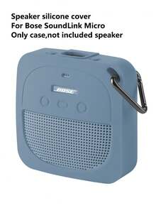 Silicone Case For SoundLink Micro Speaker, Portable Protective Cover With Strap, Silicone Protection, Soft Touch, Waterproof And Dustproof