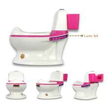 Bañito Entrenador Con Sonido Y Luz Led Angelin Baby Is-01 F - Rosa - Ver 3