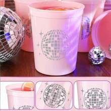 [12pcs] Single Party Plastic Disco Cup, Reusable Party Drinking Cup - Disco Party Cup - View 5