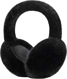 Ear Muffs Winter Women,Faux Fur Soft Foldable Fluffy Ear Warmers,Earmuffs Outdoor Cold Weather - Hồng - Xem 3
