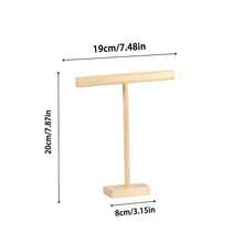 Jewelry Display Stand, Necklace Bracelet Holder Organizer, Minimalist Cylindrical Wooden Rack