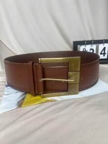 美式复古高腰宽腰带，适合女士，复古风格束腰设计，可搭配连衣裙、外套、休闲时尚朋克嘻哈配饰，夏季、秋季、万圣节