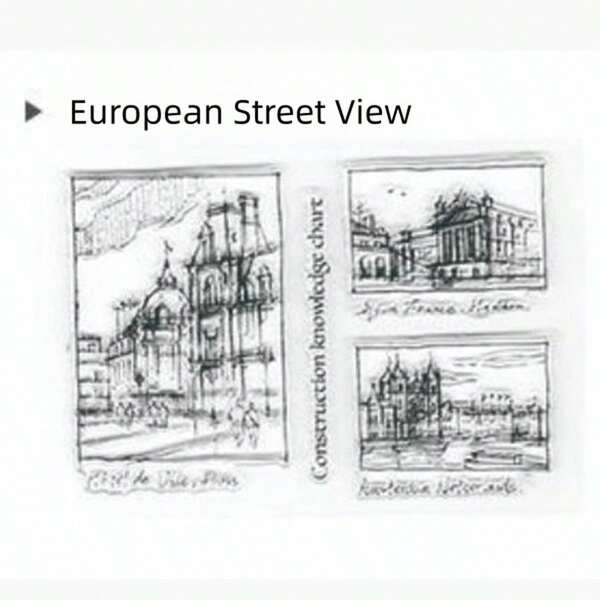 ختم شفاف عنصر خلفية DIY للحساب، ديكور بطاقة رجعي