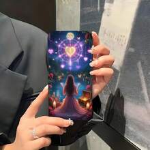 1PC Phone Case ,  Mermaid Swimming In Ocean Waves , Stylish Phone Case, Phone Decoration, All-around Lens Protection, Creative Small Gift, Funny Gift for Boys and Girls, fundas para celular - Negro - Ver 5