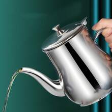 1PC 18/24/32 Ounces Stainless Steel Leak-Proof Coffee Pot, Oil Pot, Water Pot, Teapot, Ounce Pot, Equipped With Filter And Stopper For Heating Storage Pot, Dust-Proof, Shock-Proof, Rust-Proof And Leak-Proof, Suitable For Kitchen/Dining Room/Coffee Shop/Water Bar Counter - Multicolor - View 11