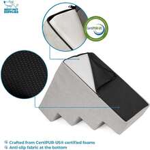 Best Pet Supplies Dog Stairs & Steps - CertiPur-US Made In USA Foam Steps For Small Dogs & Cats, Non-Slip Indoor Balanced Pet Step Support, Dog Ramp, No Assembly, Sand, 4-Step (18-Inch Height),21720290 - 無色 - 查看 5