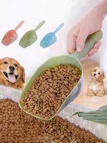 1pc Ergonomic Pet Food Scoop - Ideal For Mixing & Serving Wet Food To Dogs And Cats - Multicolor - View 2