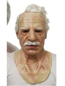 逼真的乳胶面具，帅哥白色 DIY 成人乳胶全头派对面具 - 生日礼物、复活节礼物、万圣节礼物、圣诞节礼物、完美礼物 - 白色 - 查看 6