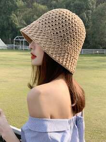 Women's Straw Sun Hat - Wide Brim, Breathable Beige And Khaki, Adjustable Foldable Design For Travel, Beach, Outdoor, All Season Lightweight Unisex (Hand Wash), Summer Sun Protection Hat, Collapsible Sun Visor, Essential For Women In Summer, Durable Outdoor Construction Material