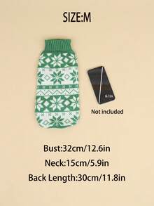 Un pulover tricotat din poliester cu model de Crăciun, călduros, confortabil, respirabil și cu o atmosferă de Crăciun. Este potrivit pentru pisici și câini de companie, pentru a fi purtat toamna și iarna (Produsul este de dimensiuni mici, se recomandă achiziționarea a 1-2 mărimi mai mari).