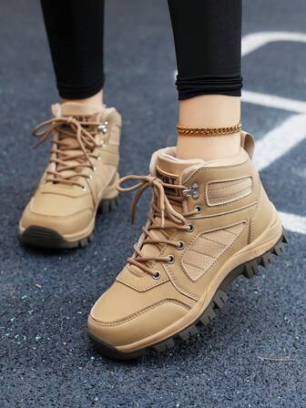 Zapatos de senderismo para mujer 2025, nuevos zapatos deportivos para exteriores con suela gruesa y ligeros, zapatos de senderismo con suela antideslizante y duradera, versátiles para uso al aire libre, casual y laboral