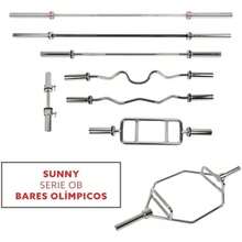 Olympic - Barra de barra individual, mango resistente de 20 pulgadas con collares de anillo de bloqueo, manga cargable, cepillado de latón, apto para placa de peso estándar de 2 pulgadas, cromo, OB-20(manubrio con mancuernas) - Tipo 1 - Ver 3